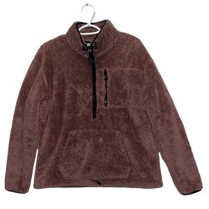 PINK Fleece Sherpa Half Zip Pullover